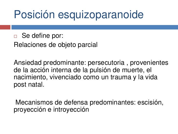 Melanie klein teorias de la personalidad