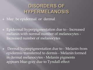 Melanoderma Melanogenesis.doc 2 | PPTX