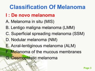 Melanoma (malignant melanoma)