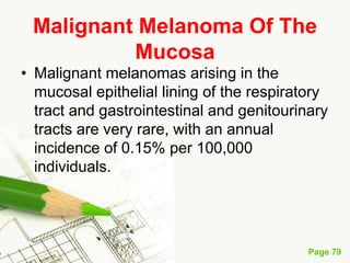 Melanoma (malignant melanoma)