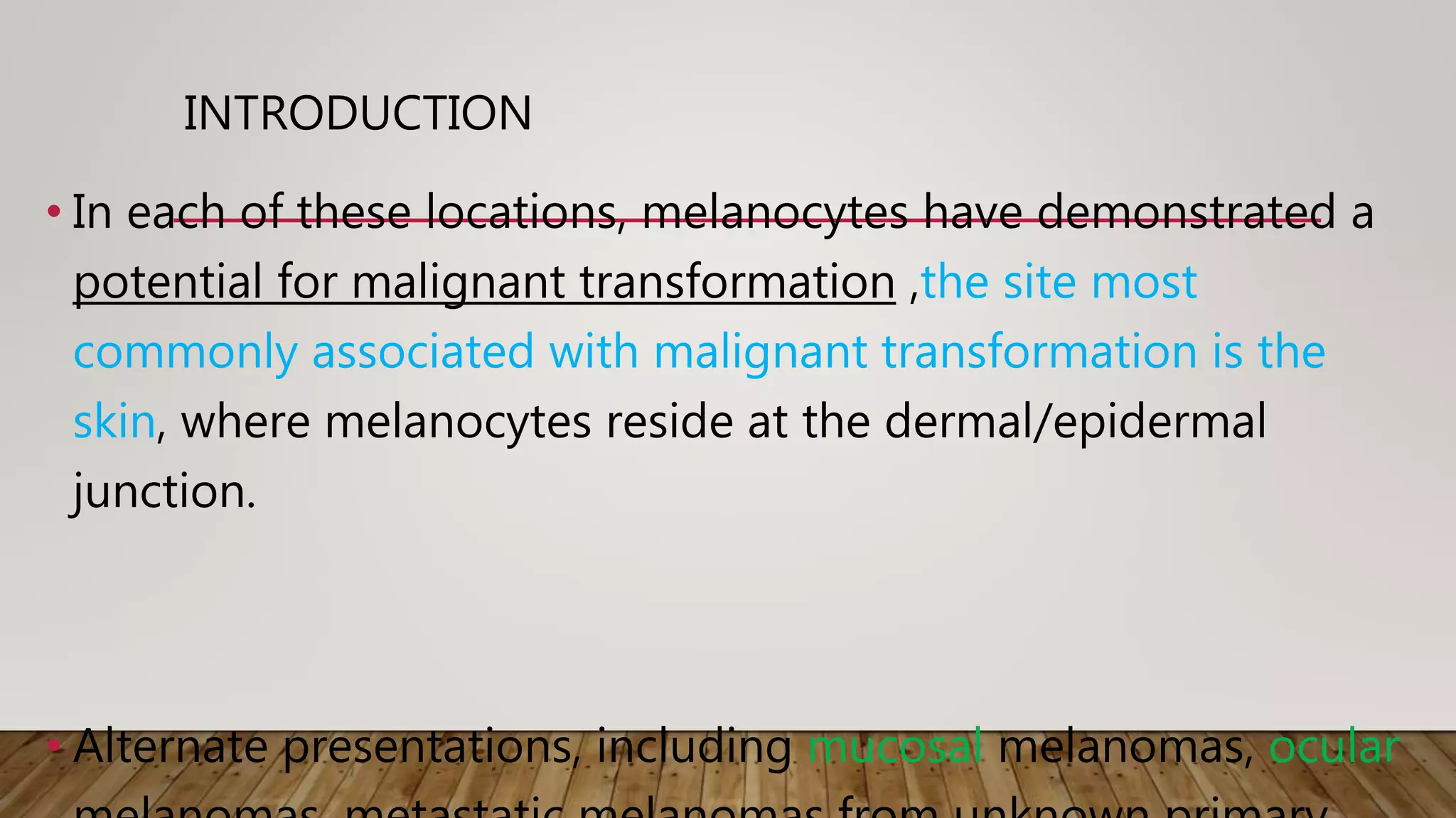 MALIGNANT MELANOMA--- STAGING AND WORKUP | PPT
