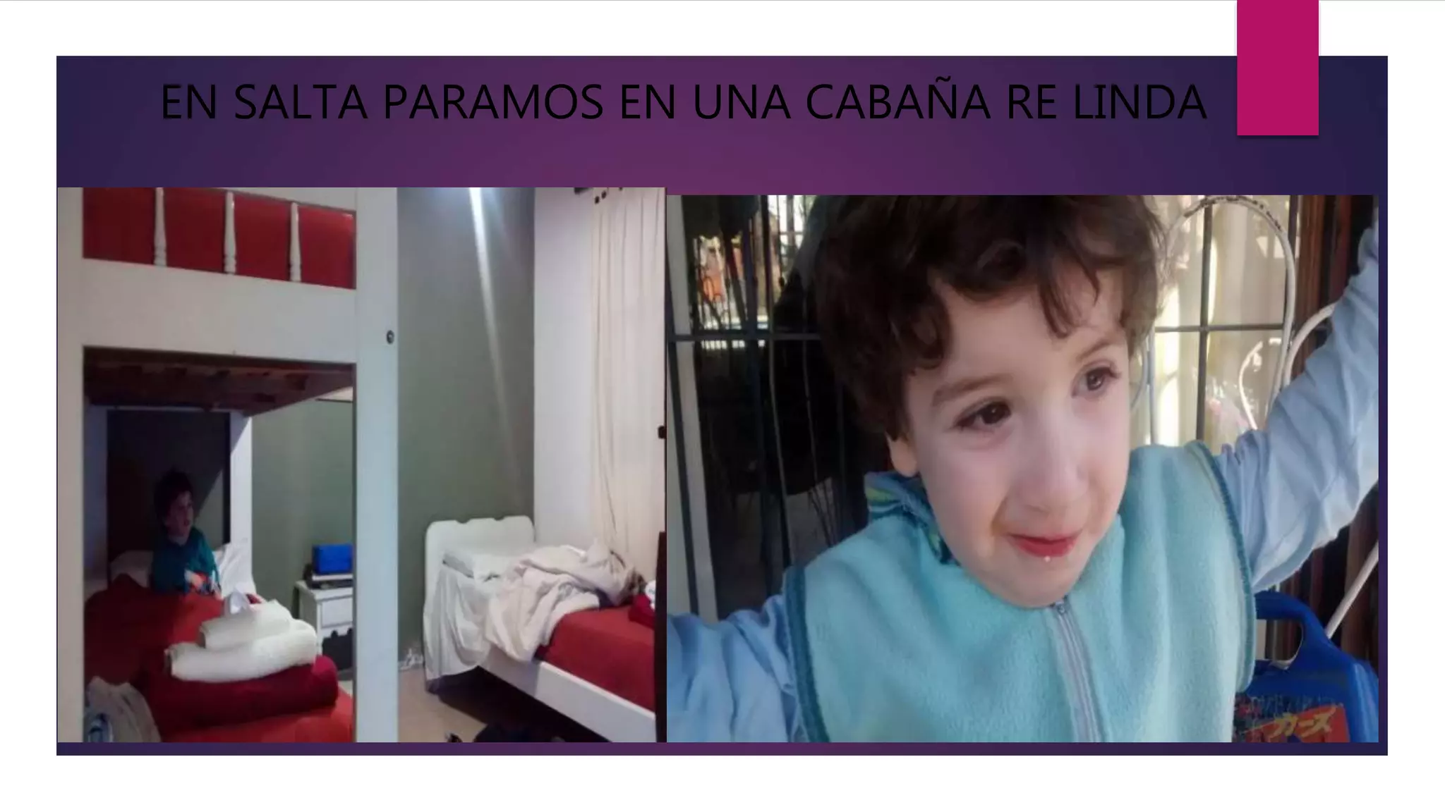 EN SALTA PARAMOS EN UNA CABAÑA RE LINDA