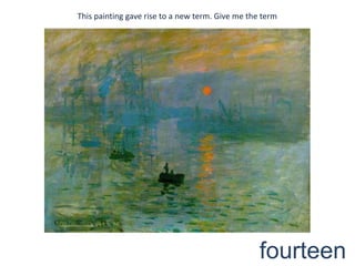 This painting gave rise to a new term. Give me the termfourteen