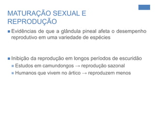 Fisiologia e Farmacologia Biossíntese da Melatonina  Triptofanohidroxilase5-hidroxitriptofanoTRIPTOFANODESCARBOXILAÇÃOSEROTONINAArylalkylamineN-acetiltransferaseHydroxyindole-O-MethytransferaseMELATONINA