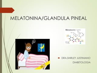 MELATONINA/GLANDULA PINEAL
 DRA.SHIRLEY JUSTINIANO
DIABETOLOGIA
 