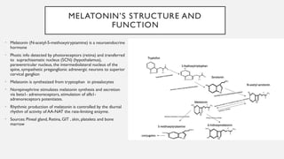 Melotonin Function Melatonin and its effect on cardiac rythm | PPTX
