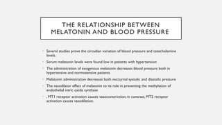 Melatonin and its effect on cardiac rythm | PPTX