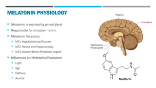 Role of Melatonin in the management of Sleep.pptx