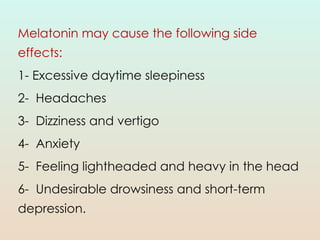 Melatonin: The Master Hormone Regulating Sleep, Health, and Aging | PPTX
