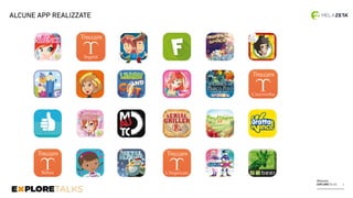Melazeta
EXPLORETALKS 6
ALCUNE APP REALIZZATE
 