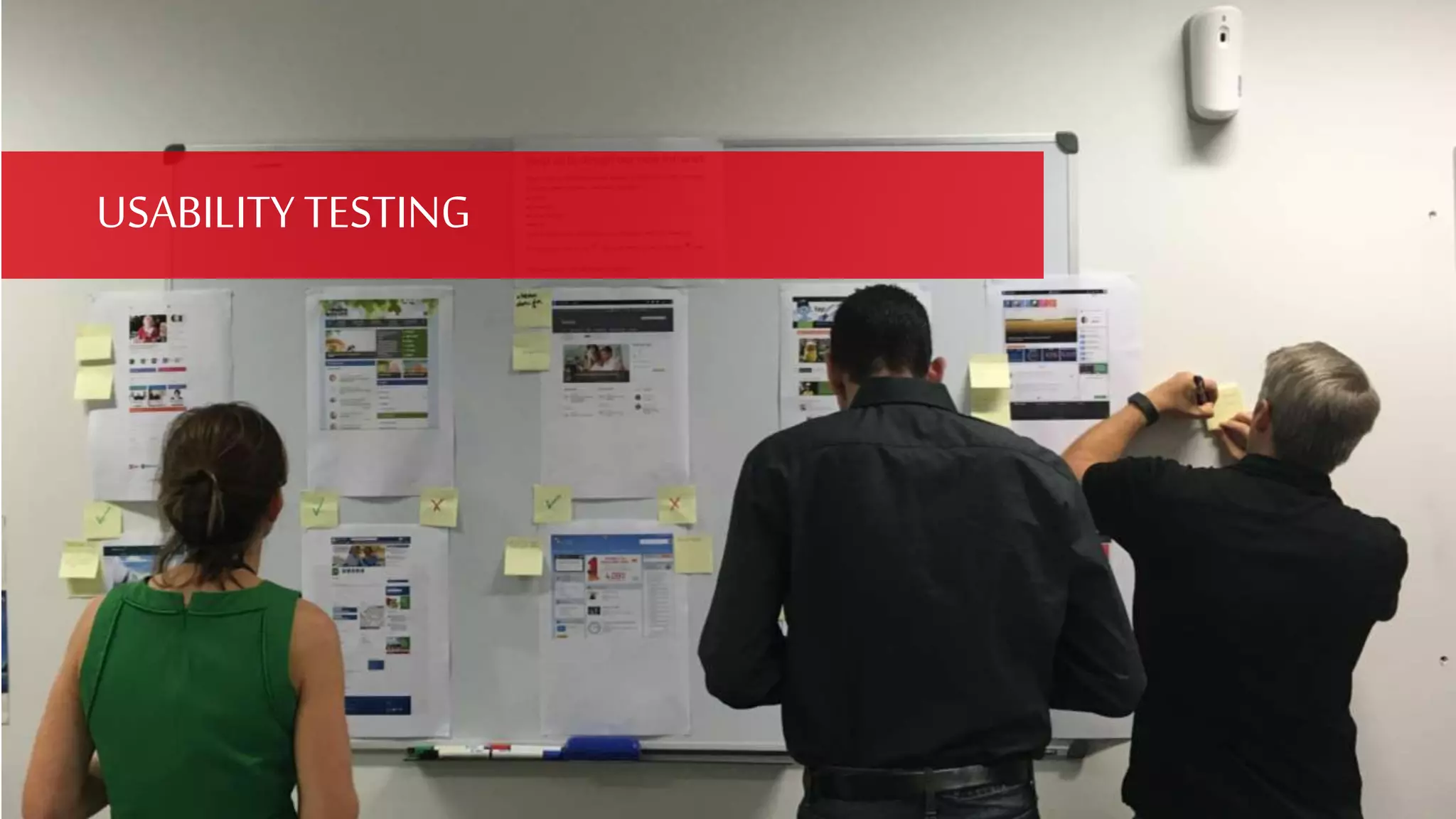 USABILITY TESTING
 