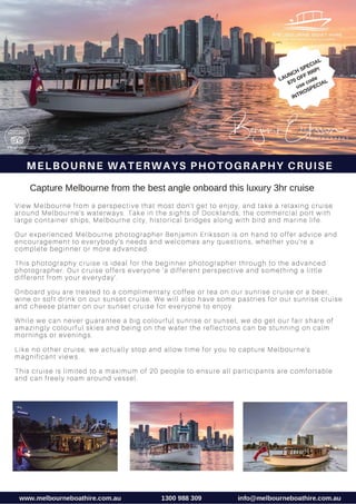 Melbourne boat-hire-photography-cruise-flyer