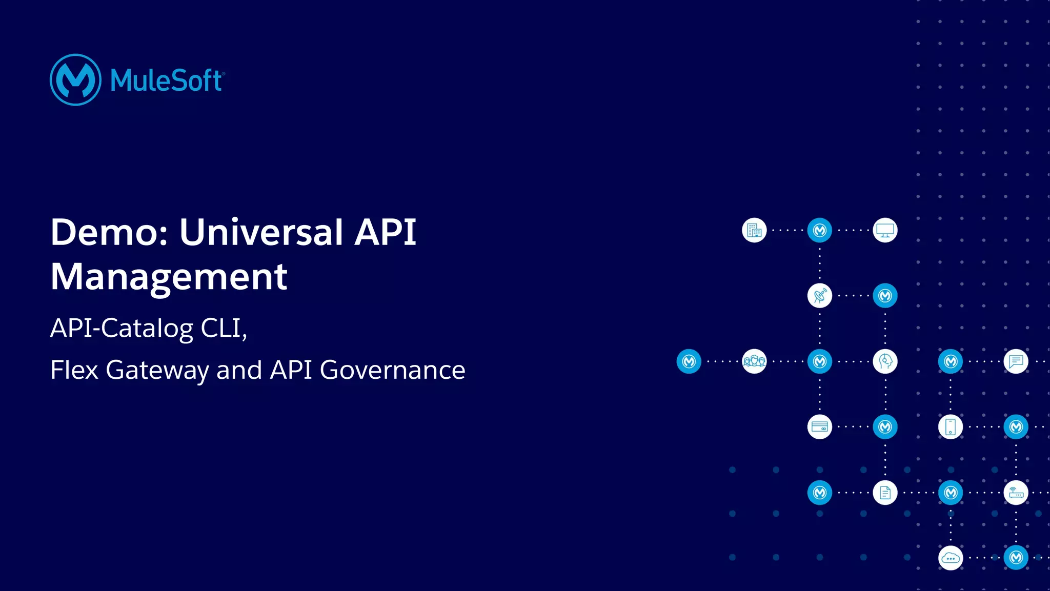 All contents © MuleSoft, LLC
Demo: Universal API
Management
API-Catalog CLI,
Flex Gateway and API Governance
 