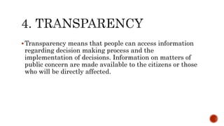 Philippnes Transparency PHILIPPINE POLITICS AND GOVERNANCE MODULE 1 QUARTER 1 GRADE 11 SENIOR ...
