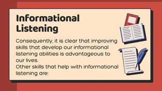 Informational
Listening