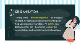 PROPERTIES OF A WELL WRITTEN TEXT MECHANICS | PPTX