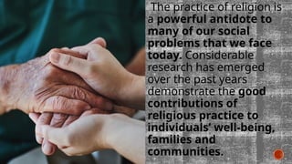 Positive Rligion LESSON 3 PART 1 POSITIVE EFFECTS OF RELIGIONS.pptx