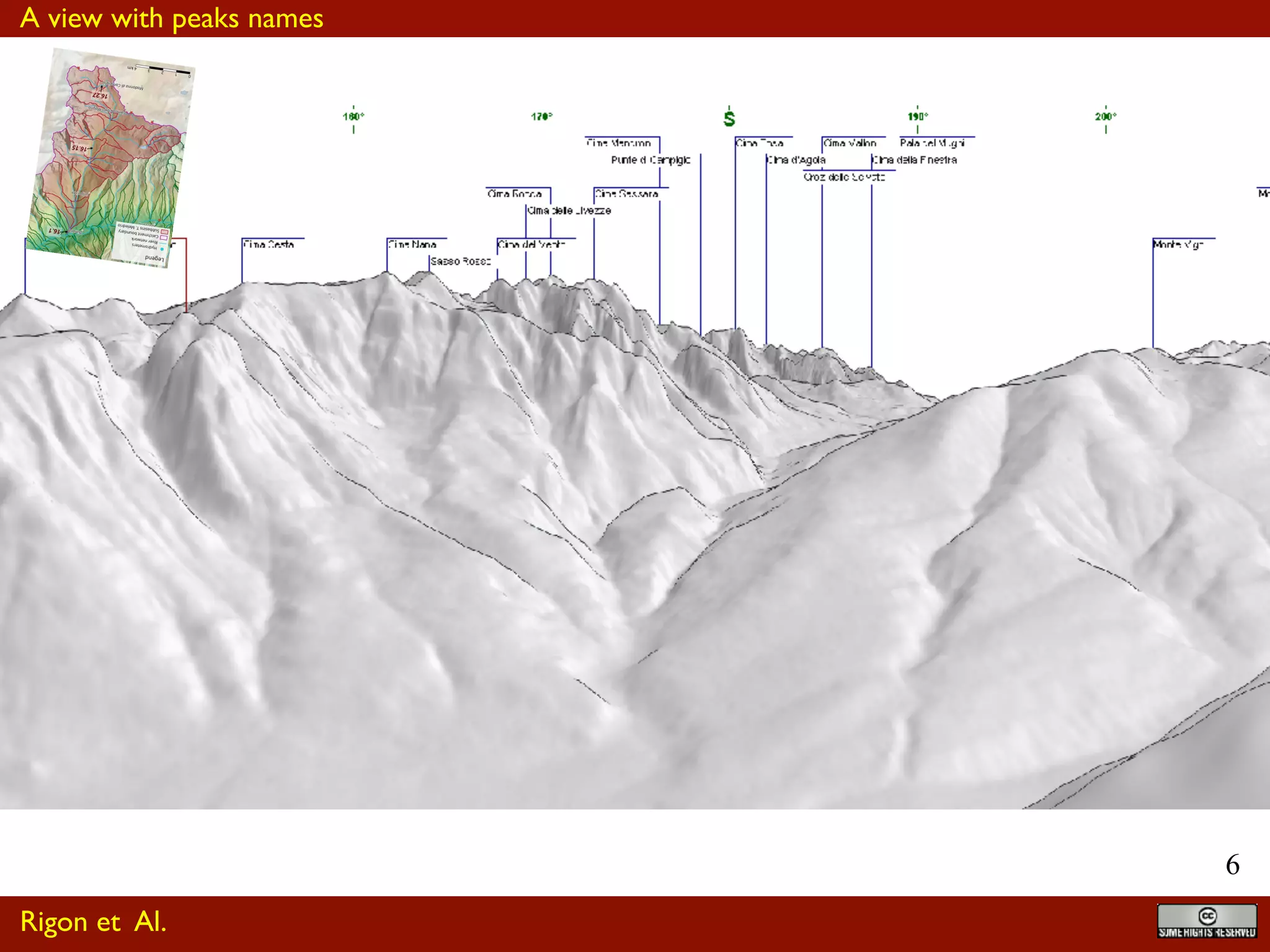!6
Rigon et Al.
A view with peaks names
 