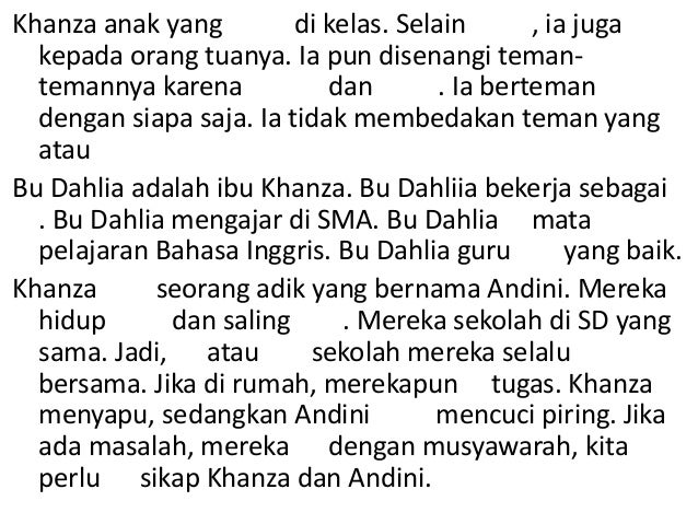 Melengkapi cerita rumpang