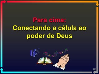 Para cima:
Conectando a célula ao
   poder de Deus



                         22
 