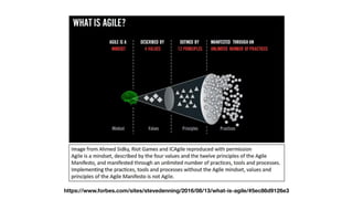 https://www.forbes.com/sites/stevedenning/2016/08/13/what-is-agile/#5ec86d9126e3
 