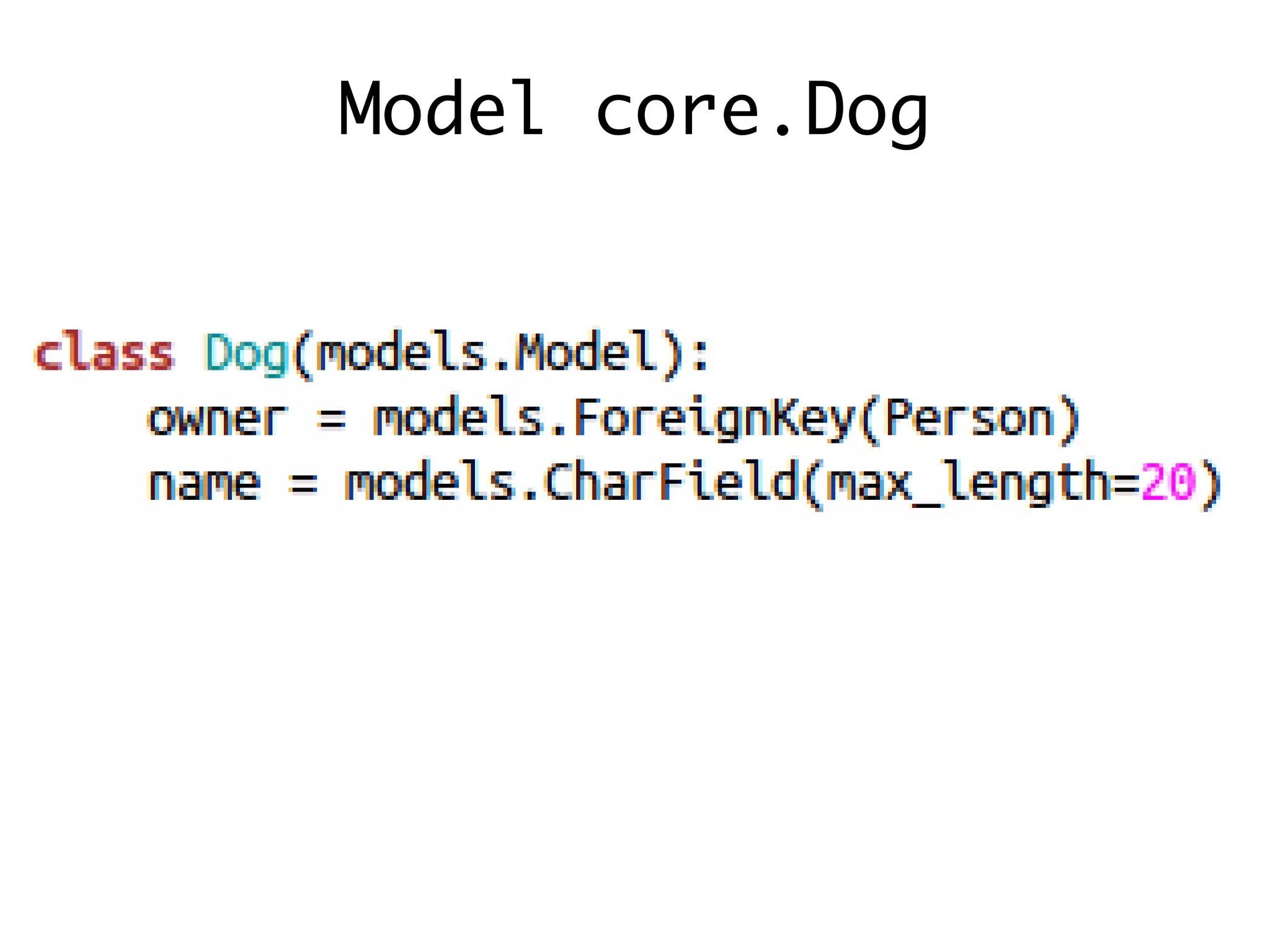 Model core.Dog
 