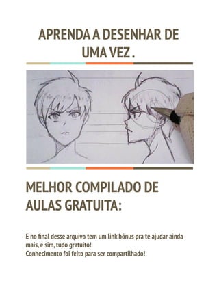 Revista Guia Curso de Desenho Anime com 2 Lápis Grátis