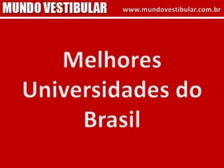 Melhores universidades do brasil