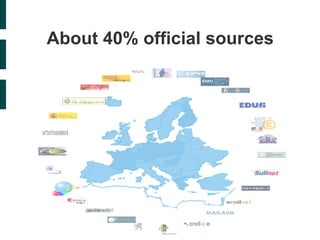 About 40% official sources 