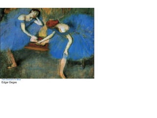 Two Dancers in Blue Edgar Degas 