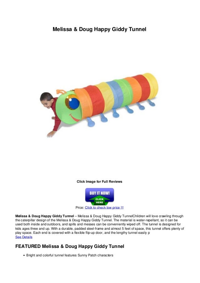 melissa and doug caterpillar tunnel