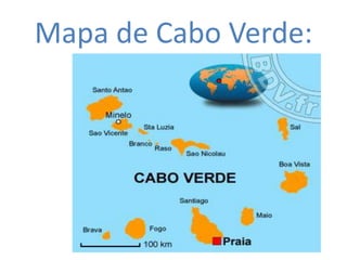 Mapa de Cabo Verde: