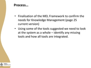 Data management tools for monitoring, evaluation and learning—Options and ideas