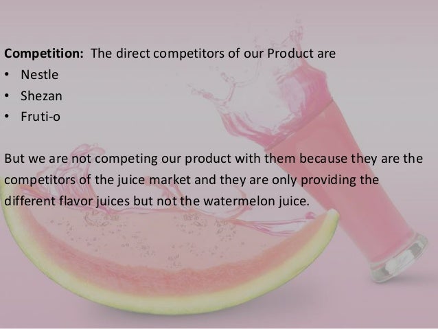 Watermelon juice business plan image