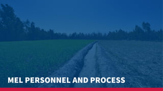 MEL PERSONNEL AND PROCESS
 