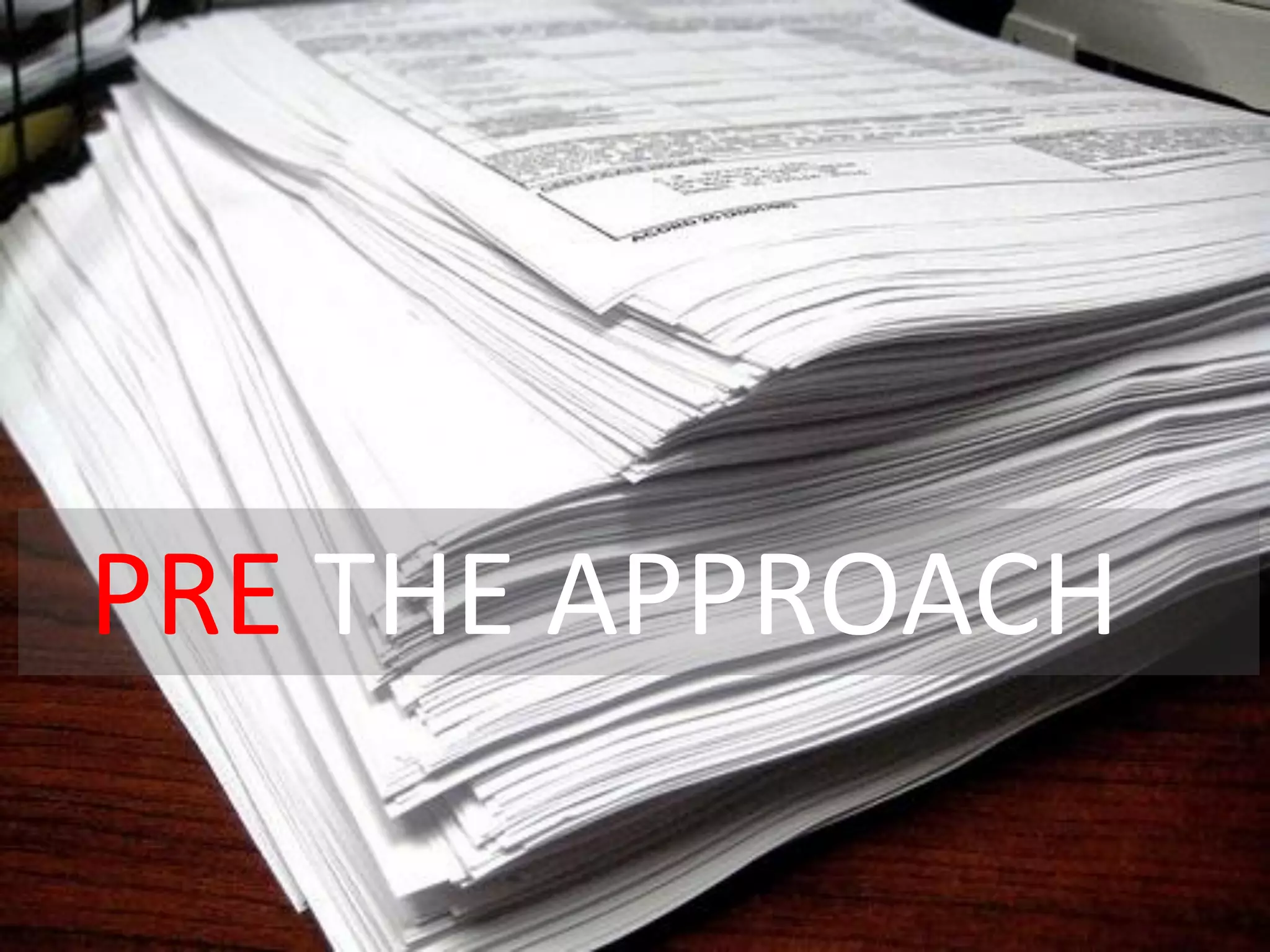 | Media – Sauce | Mellissa Norman




Pre Approach




PRE THE APPROACH

                    © C O P Y R I G H T   M e d i a   S a u c e
 