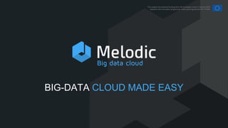BIG-DATA CLOUD MADE EASY
This project has received funding from the European Union’s Horizon 2020
research and innovation ...