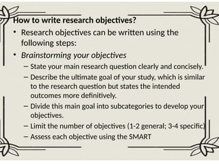 MELODY B. PLAZA - THE RESEARCH OBJECTIVES.pptx