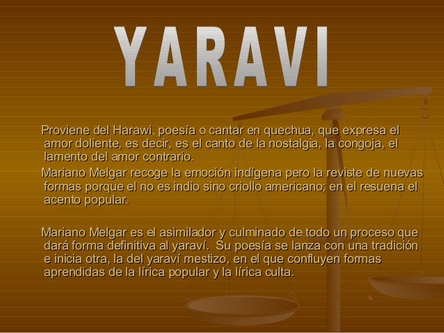 Resultado de imagen para que es el yaravi