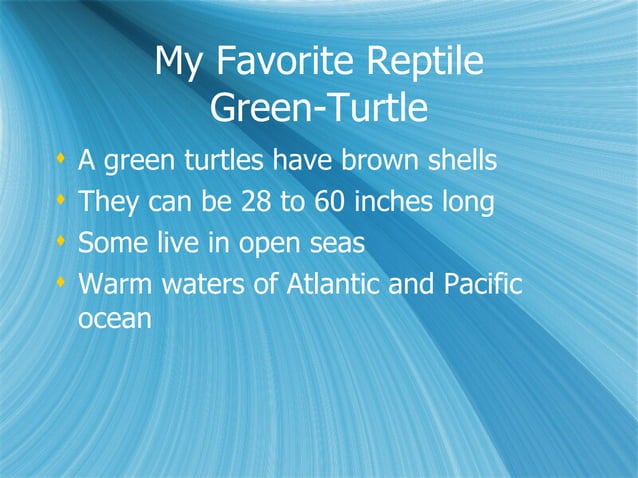 Mel Reptiles PPT mel-reptiles-ppt