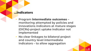 Monitoring and Evaluation conceptual frameworks and Management Information Systems at various levels
