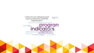 Monitoring and Evaluation conceptual frameworks and Management Information Systems at various levels