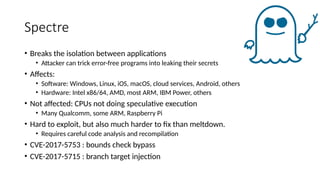 Spectre Program meltdown-and-modern-cpu-architecture-2018.pptx