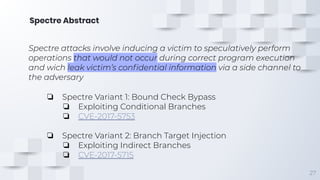 Meltdown & spectre | PDF