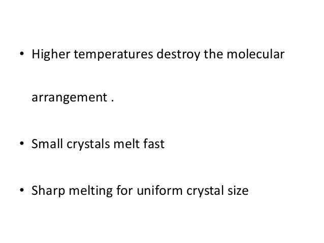 Melting point of polymer