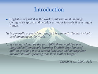 English as an International Language in Japan | PPTX