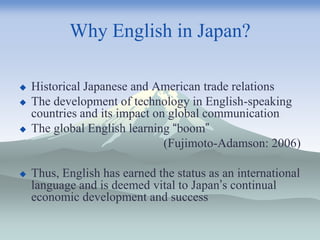 English as an International Language in Japan | PPTX