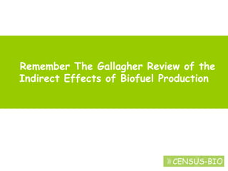 Melvyn Askew: Introduction To Biofuels