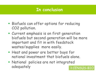Melvyn Askew: Introduction To Biofuels