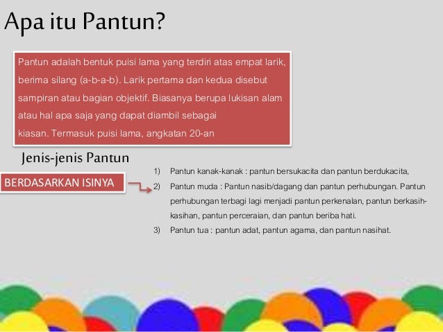 Memahami Dan Menganalisis Teks Pantun